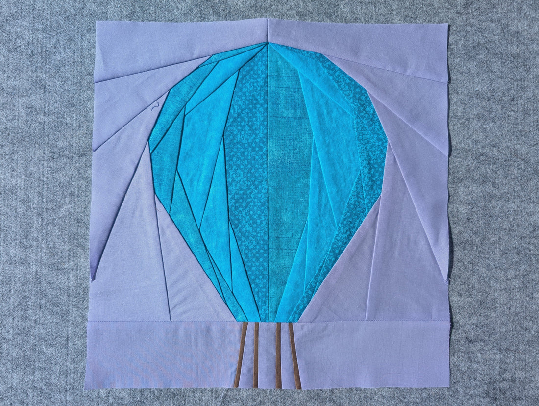 Hot Air Balloon Quilt Block
