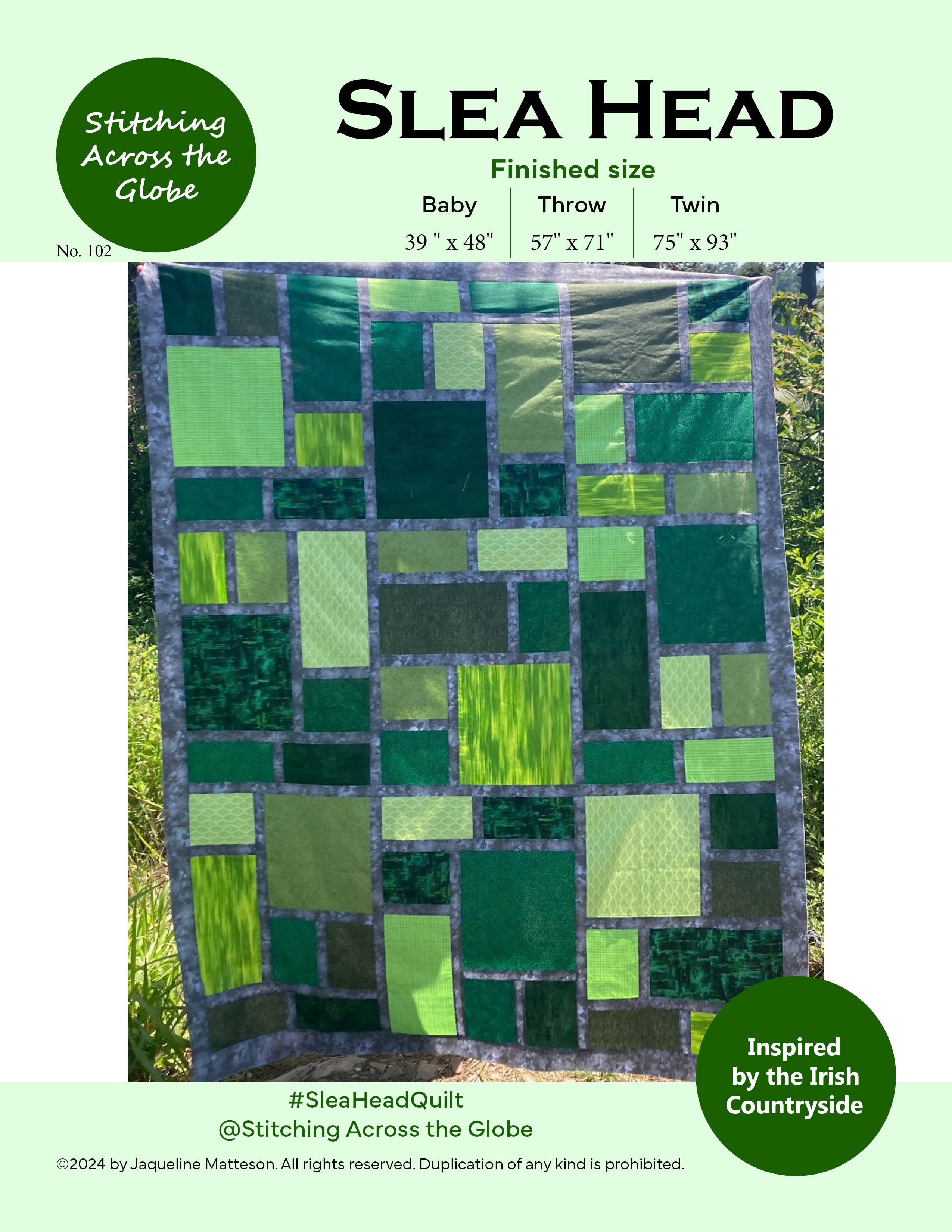 Slea Head Quilt Pattern PDF Stitching Across The Globe slea-head-quilt-pattern-pdf-stitching-across-the-globe