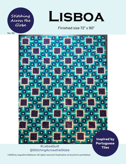 Lisboa Quilt Pattern Front