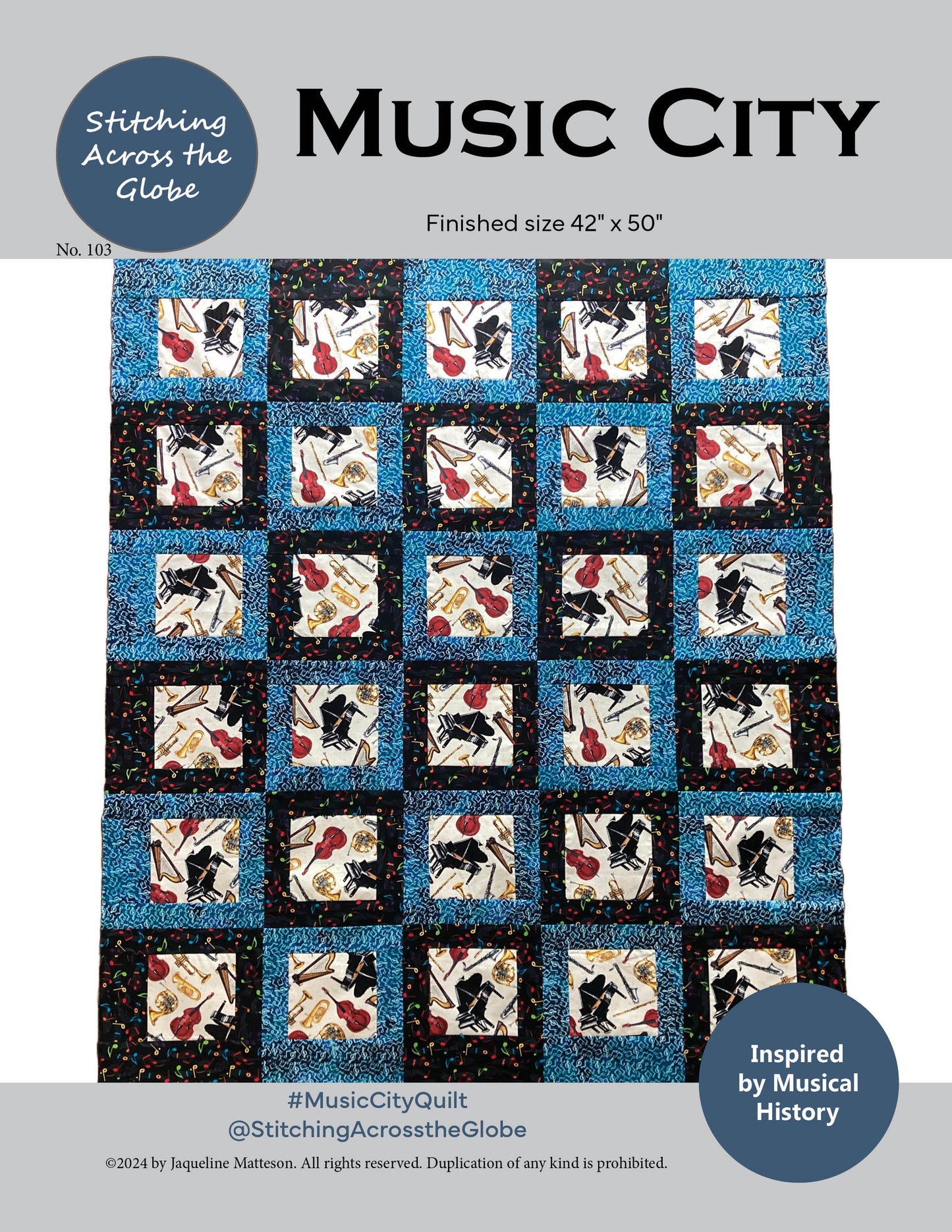 Music City Quilt Pattern - PDF