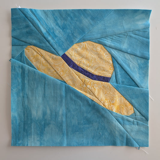 Sun Hat FPP Quilt Block Pattern - PDF